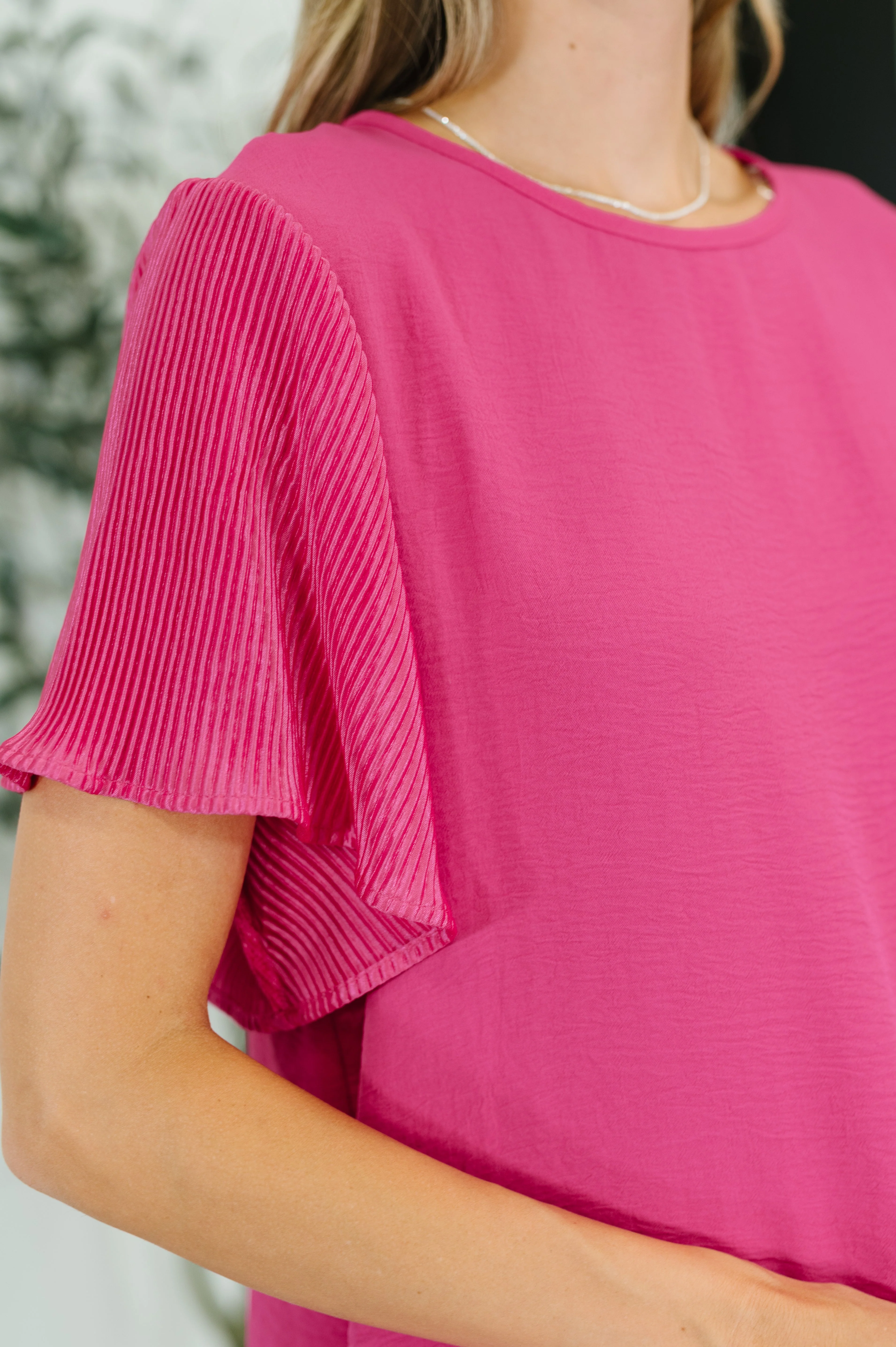 Pink and Perfect Ruffle Sleeve Top - Image 14