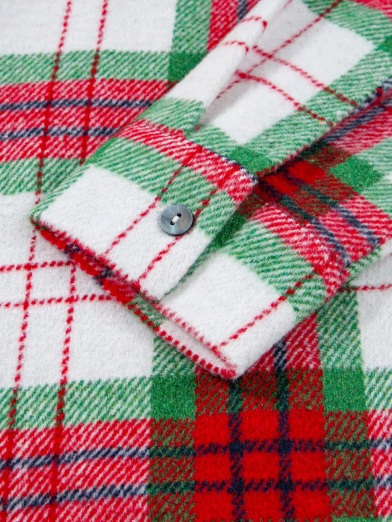 Plaid Button-Down Long Sleeve Shacket - Image 5