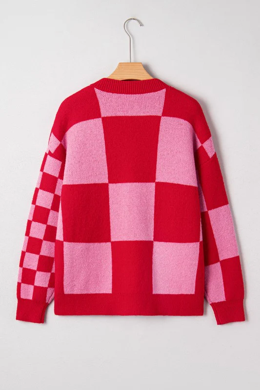 Plaid Button-Front Sweater Cardigan - Image 2