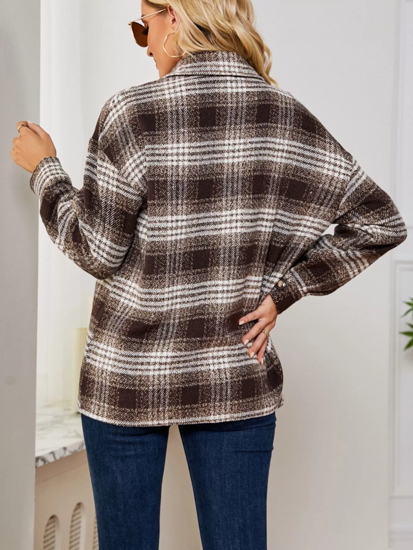Plaid Button-Up Shirt - Image 18