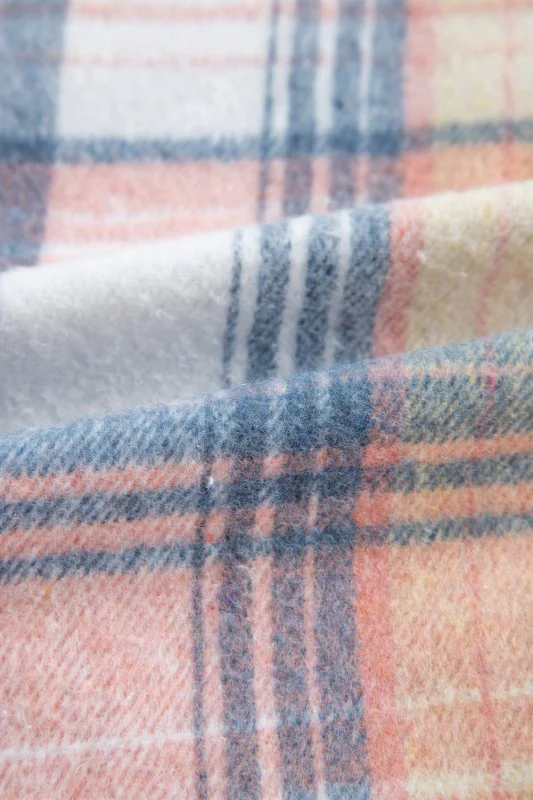 Plaid Corduroy Patchwork Pocketed Shacket - Image 18