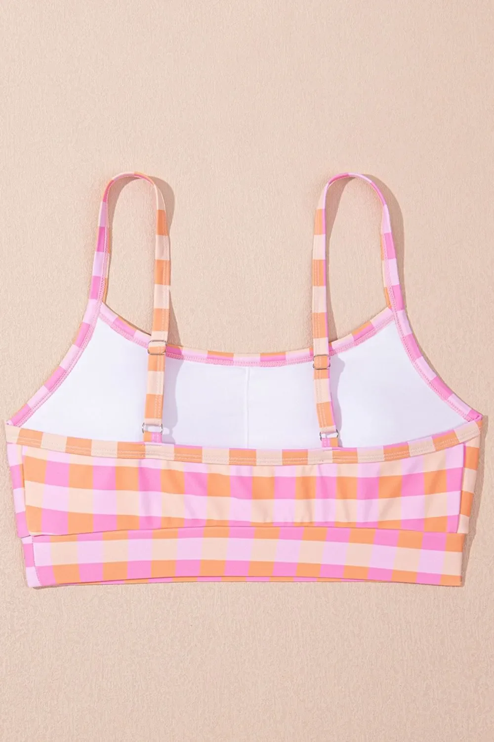 Plaid Print High Waist Bikini Set - Image 8