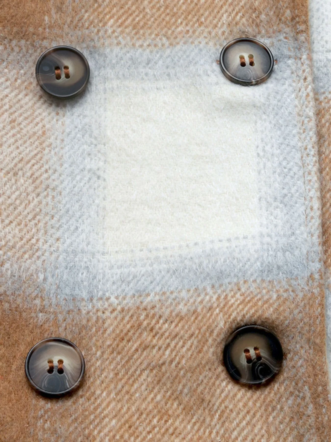 Plaid Wool Blend Longline Jacket - Image 8