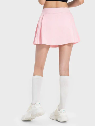 Pleated Detail Mid-Rise Waist Active Skirt - Image 8