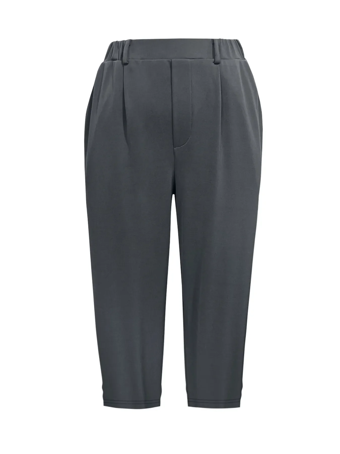 Pleated Detail Pants with Pockets - Image 4