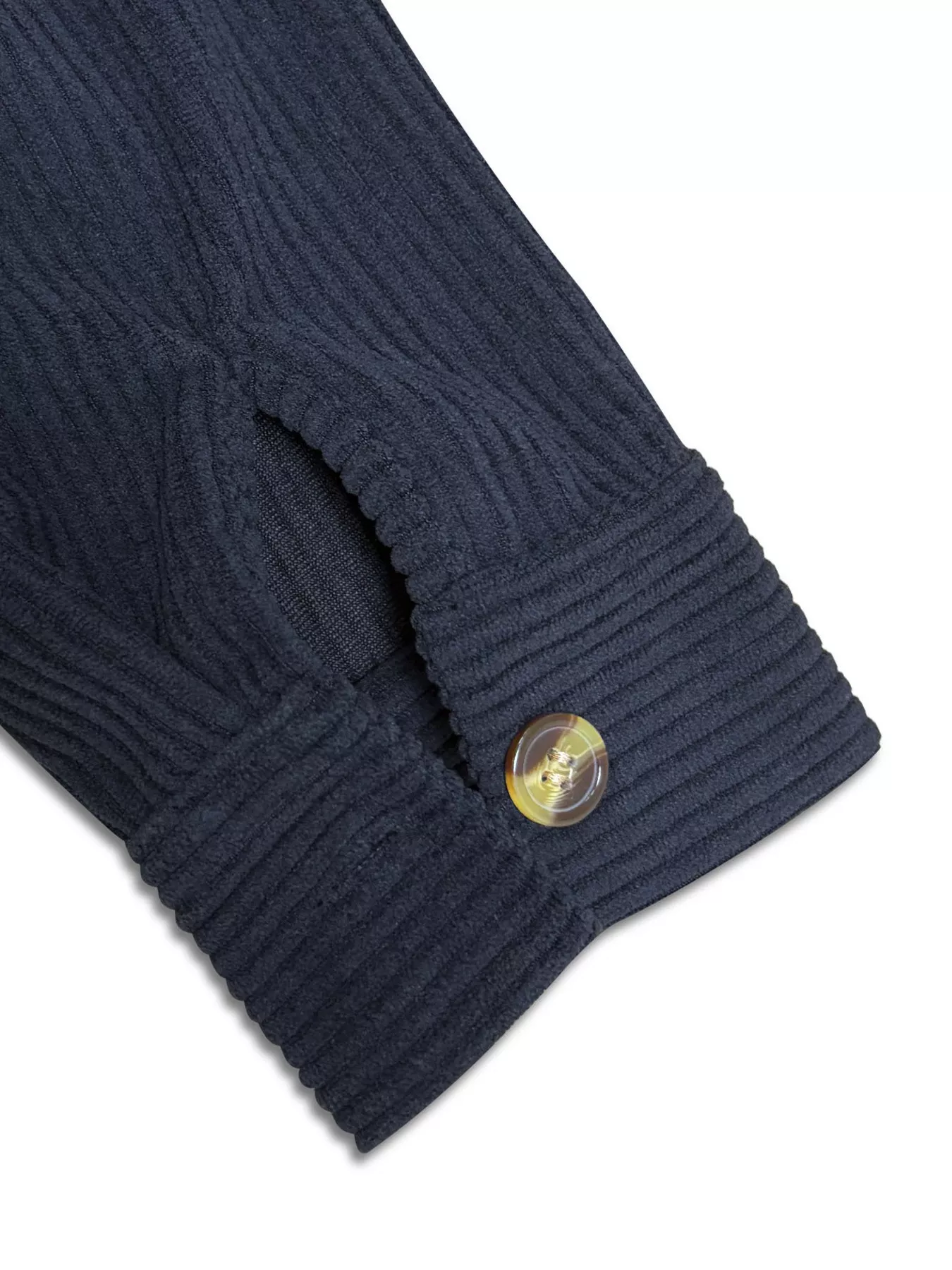 Plus Size Casual Corduroy Button-Down Hooded Jacket - Image 14