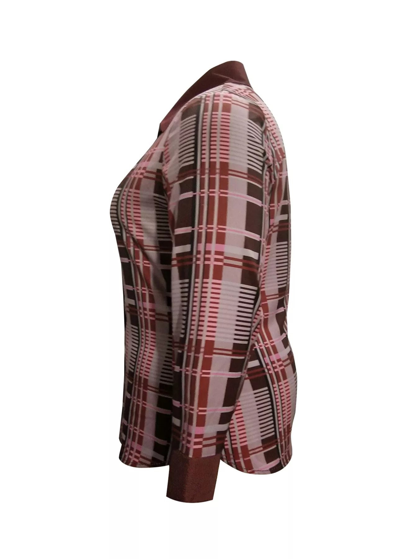 Plus Size Plaid Button-Down Shirt - Image 5