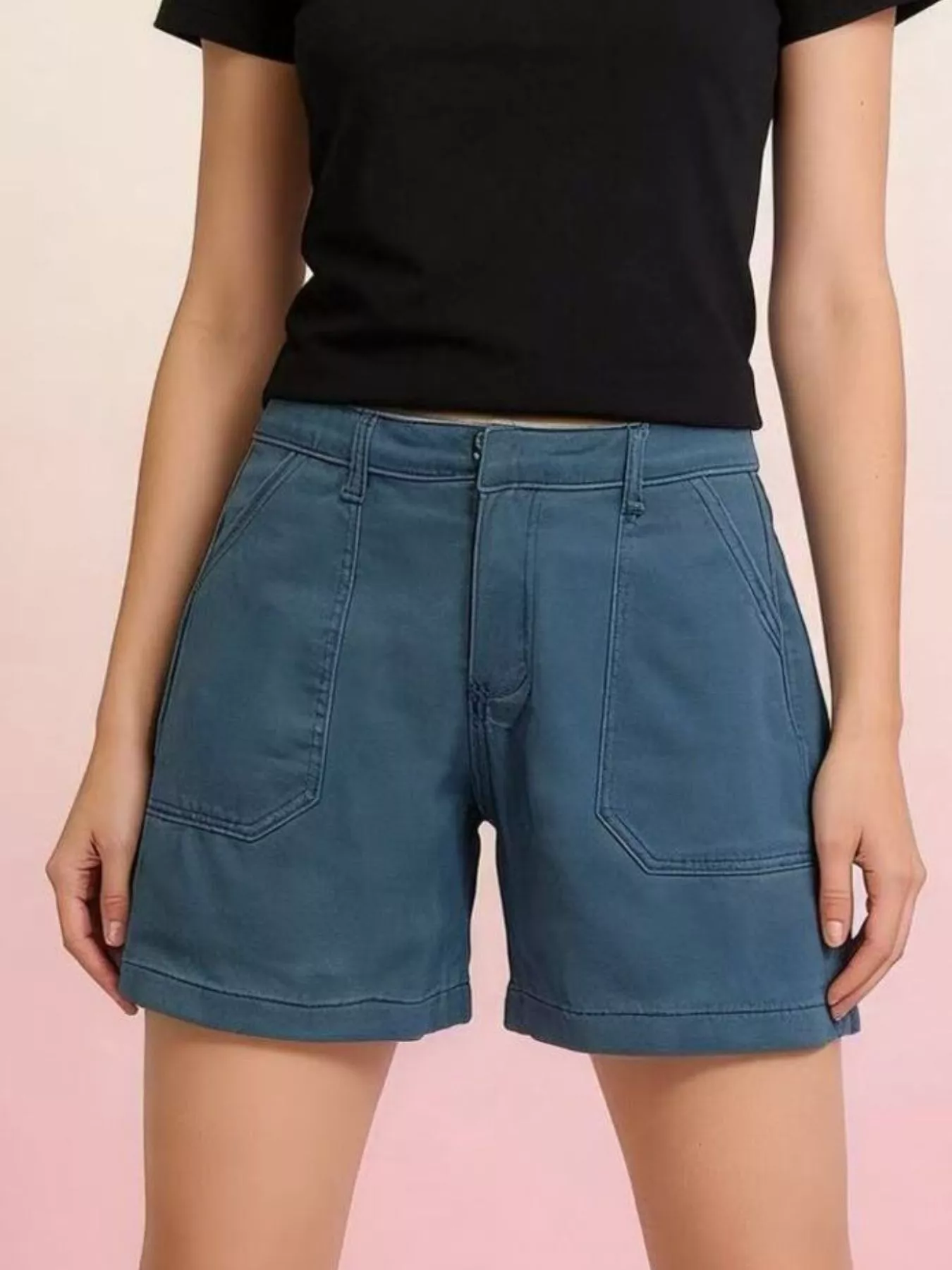 Pocketed Denim Shorts - Image 6