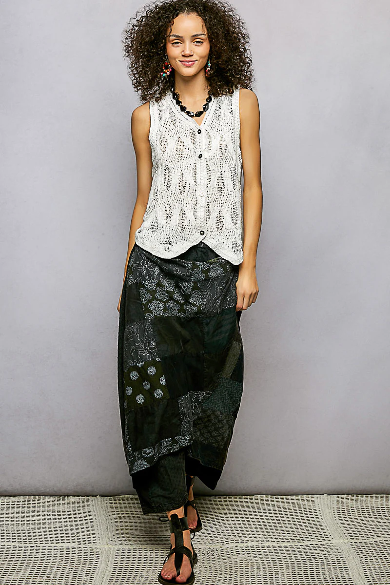 POL Button Down V-Neck Sweater Vest - Image 5