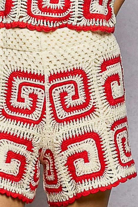 POL Crochet Patterned Shorts - Image 6