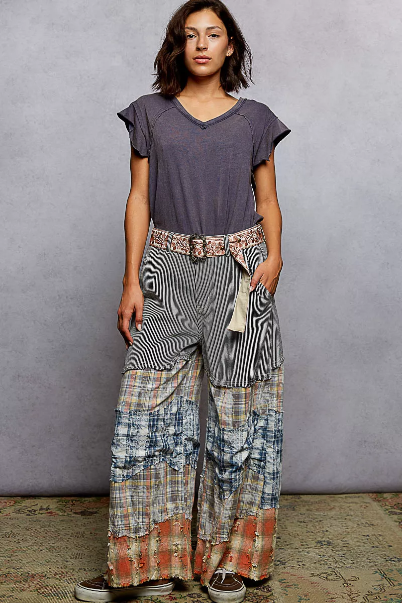 POL V-Neck Short Sleeve T-Shirt with Ruffle Sleeve - Image 5