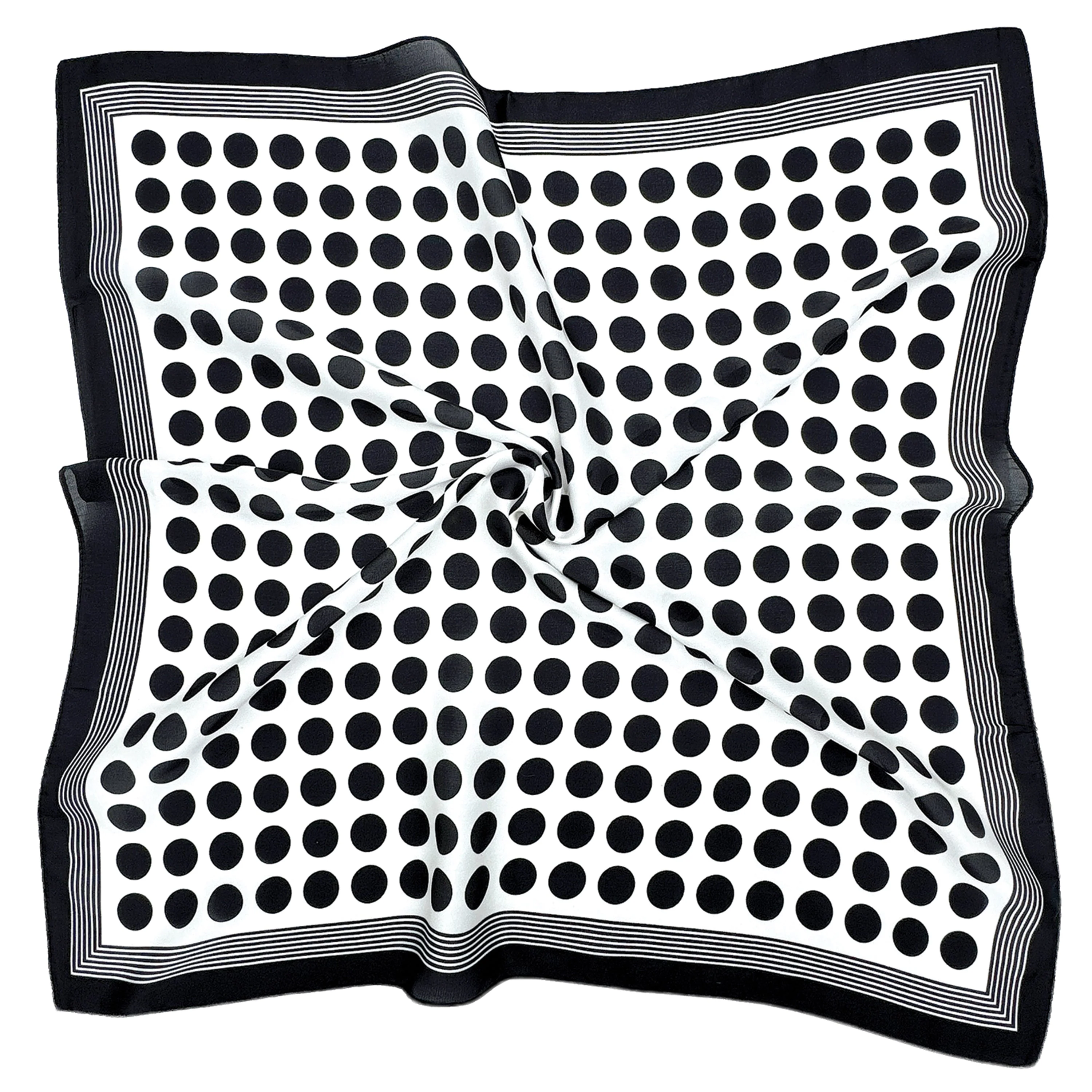 Polka Dot Print Square Scarf - Image 6
