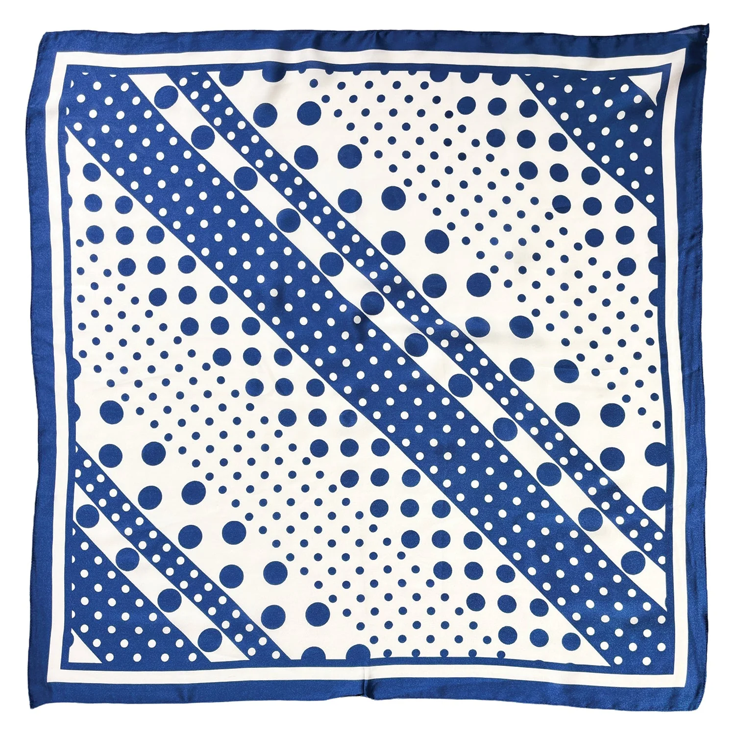 Polka Dot Print Square Scarf - Image 3