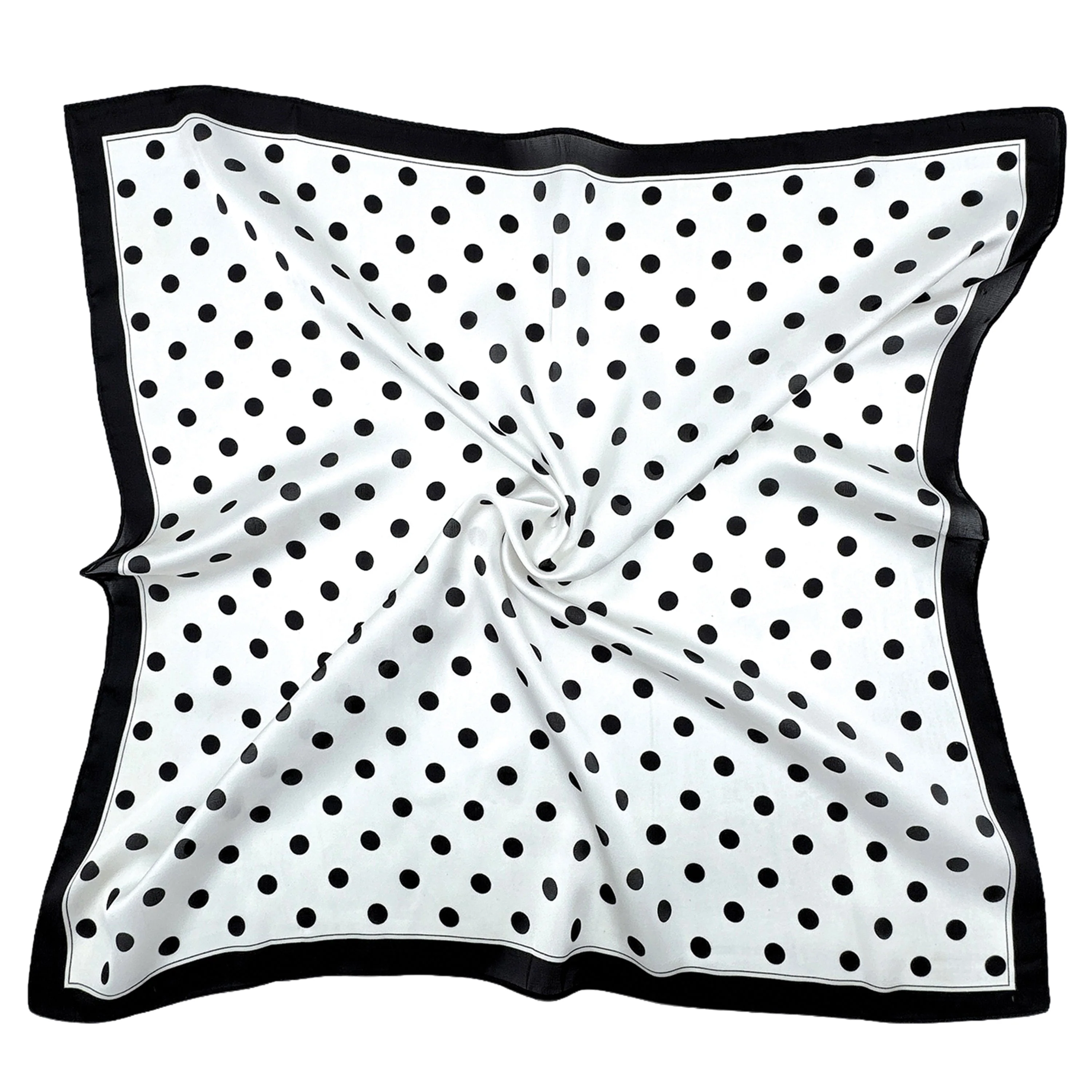 Polka Dot Print Square Scarf - Image 2