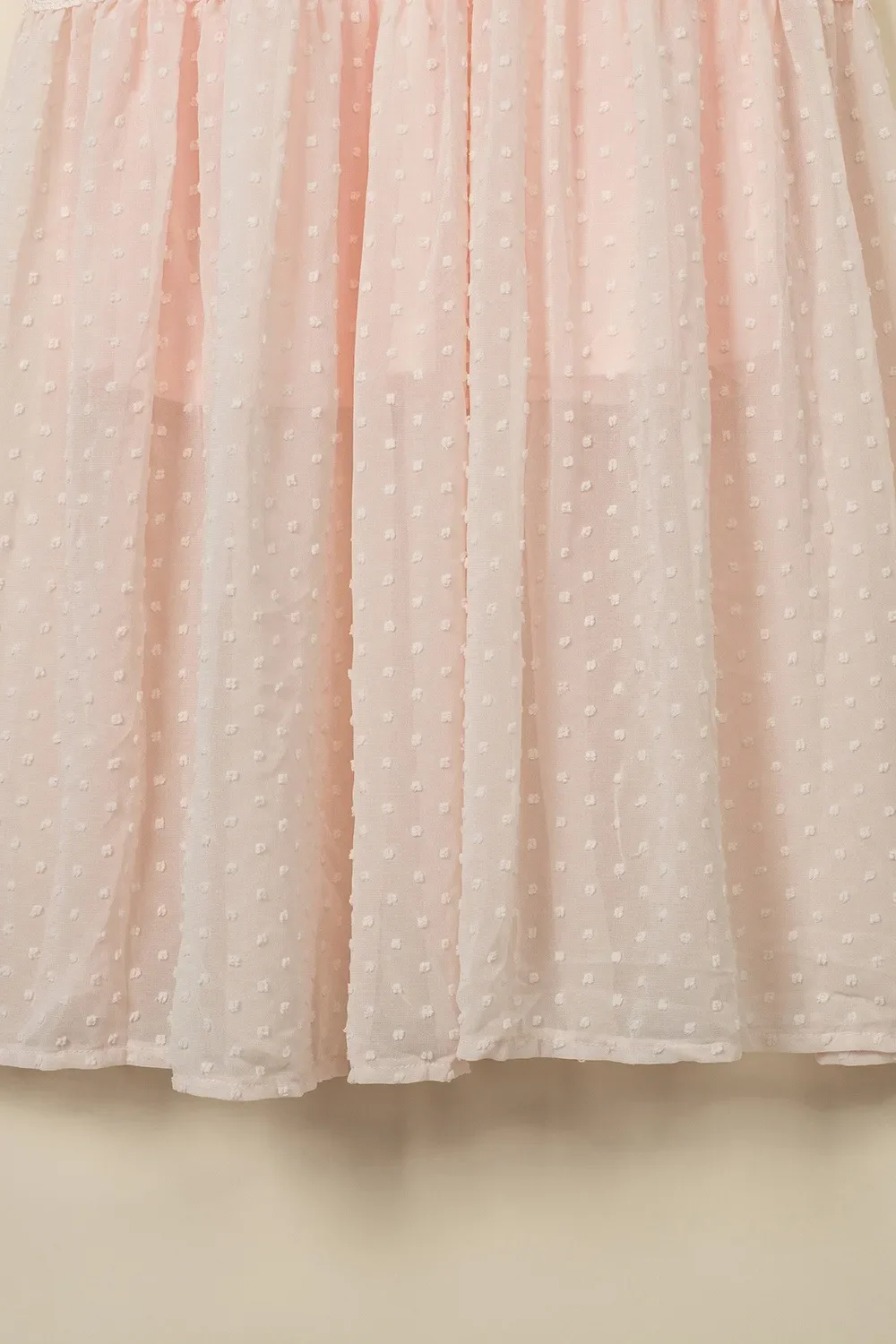 Polka Dot V-Neck Ruffle Midi Dress - Image 14