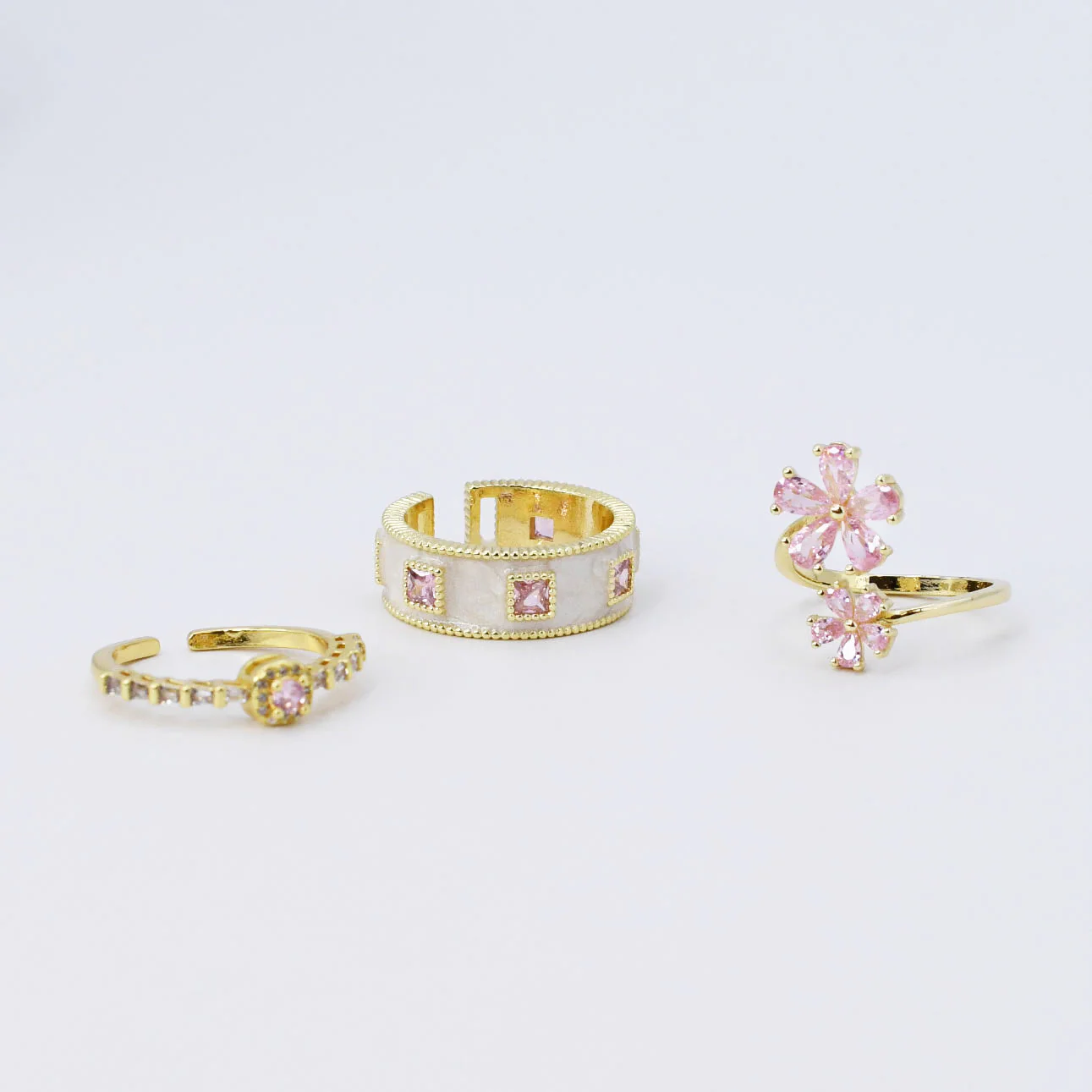 Pretty In Pink Ring Set - Image 2
