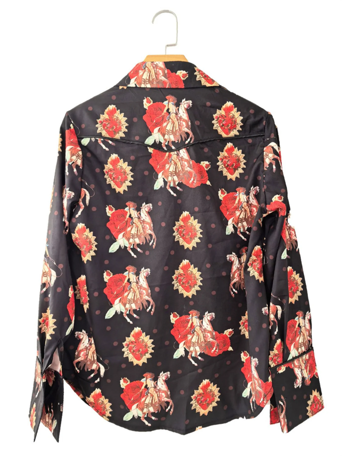 Printed Button Up Long Sleeve Shirt - Image 10