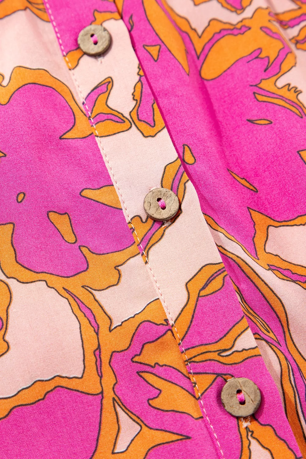 Printed Button Up Shirt - Image 9