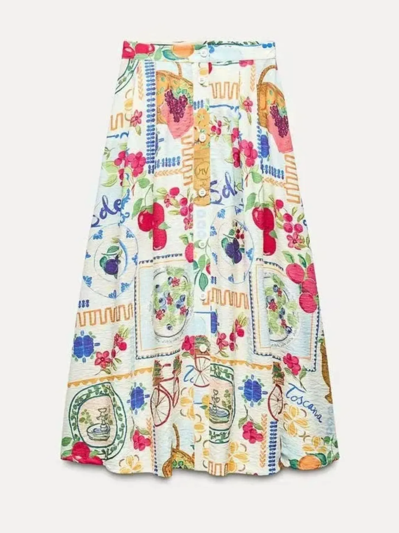 Printed Cami and Skirt Set - Image 5