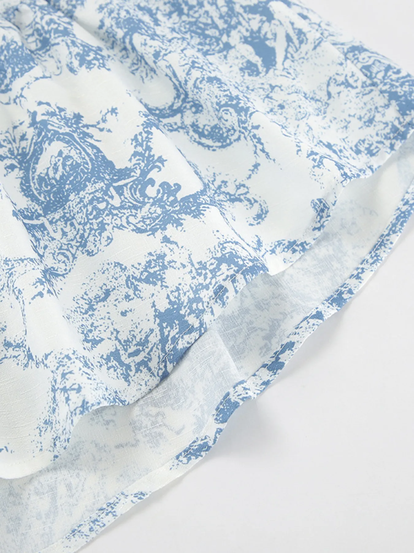 Printed Mock Neck Top and Skirt Set - Image 8