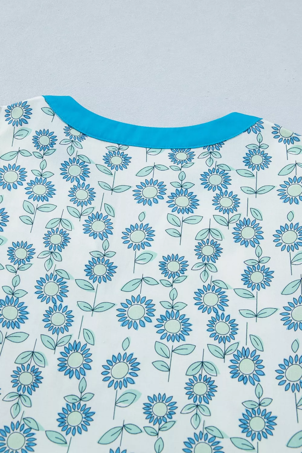 Printed Notched Cap Sleeve Dress - Image 10