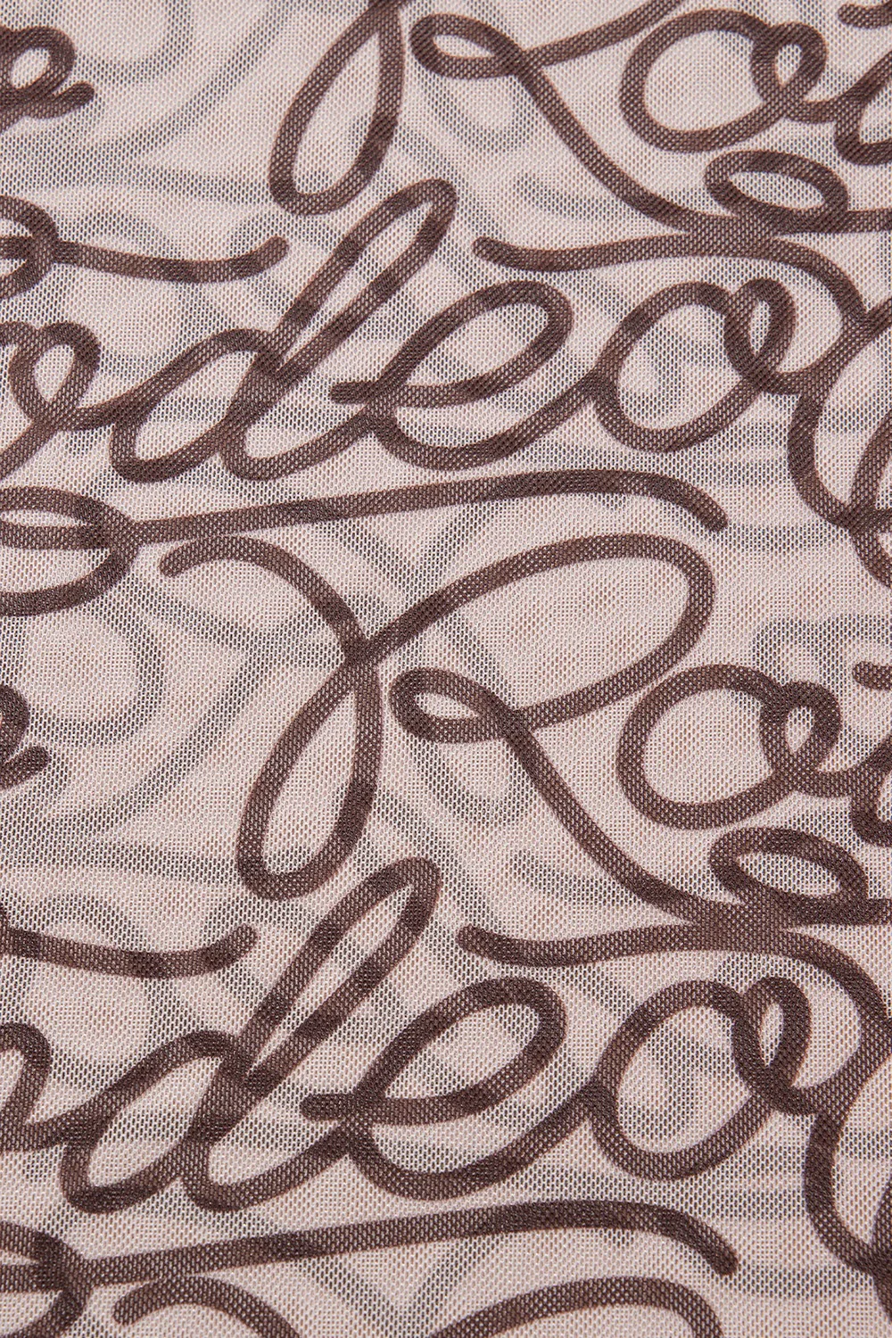 Printed Round Neck Short Sleeve Mesh T-Shirt - Image 8