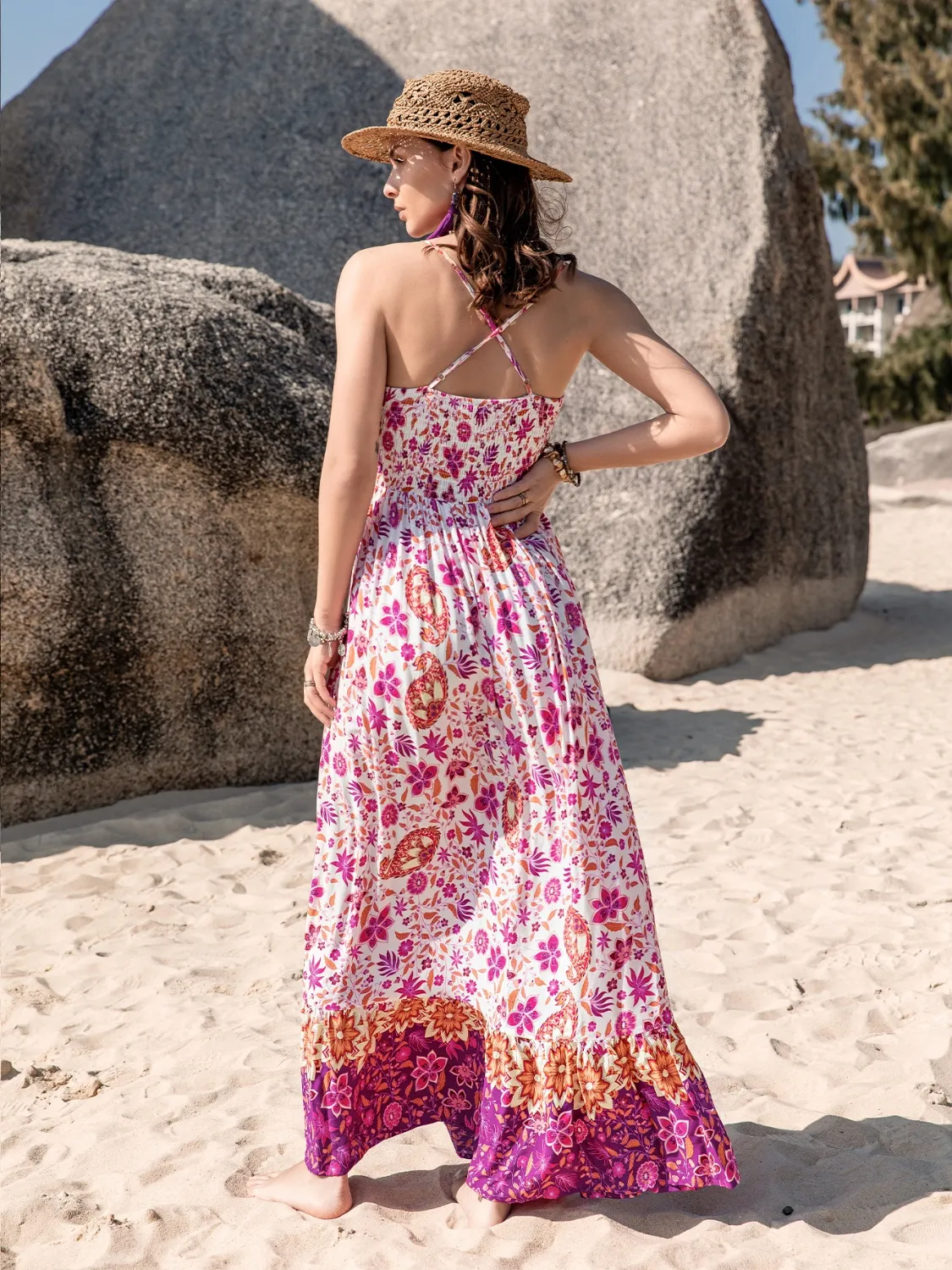 Printed Scoop Neck Cami Dress - Image 2