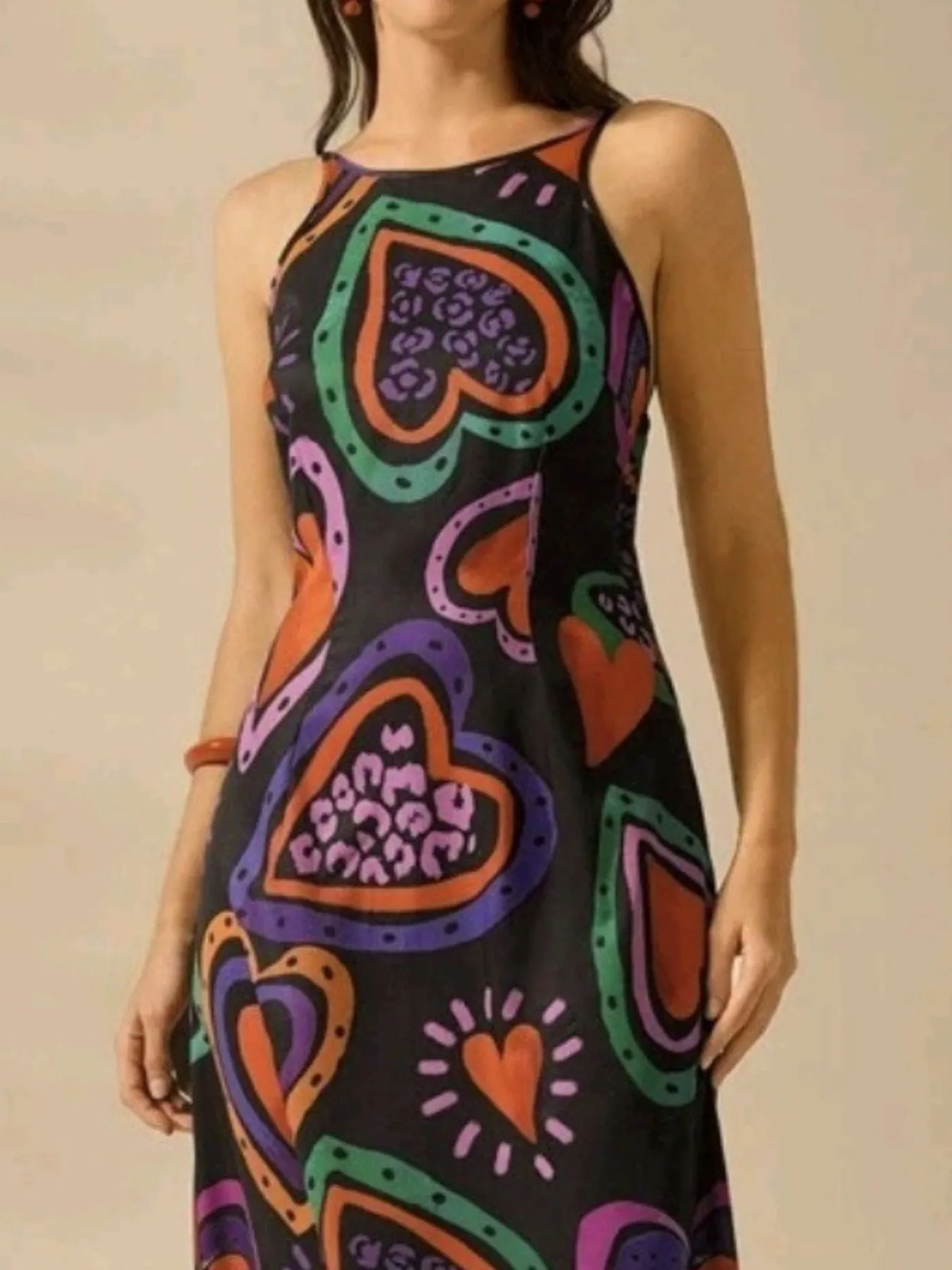 Printed Sleeveless Maxi Dress - Image 5