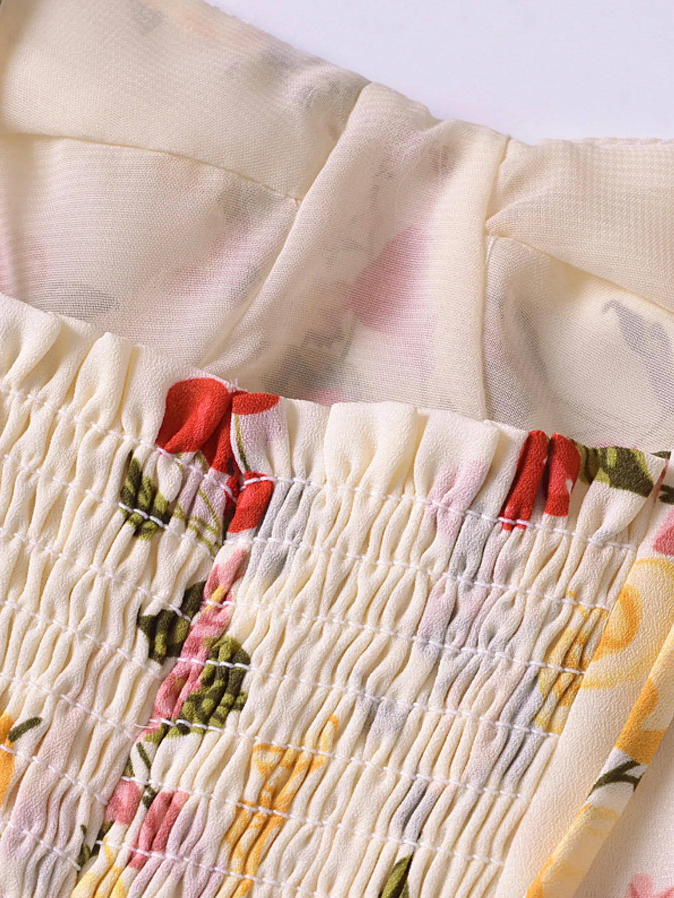 Printed Smocked Cami Top - Image 6