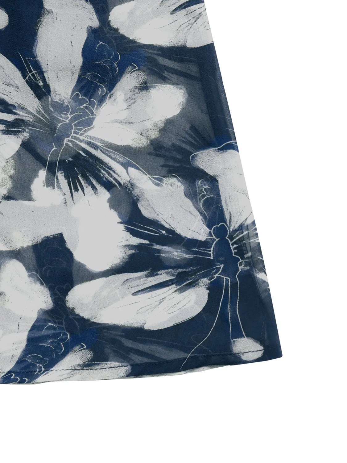 Printed Square Neck Midi Dress - Image 9