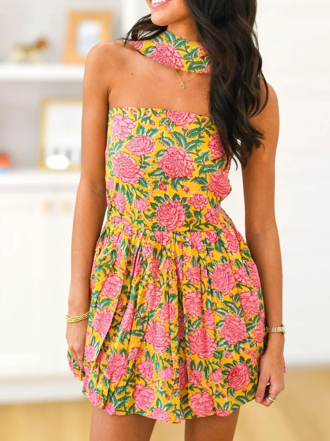 Printed Tube Mini Dress - Image 7