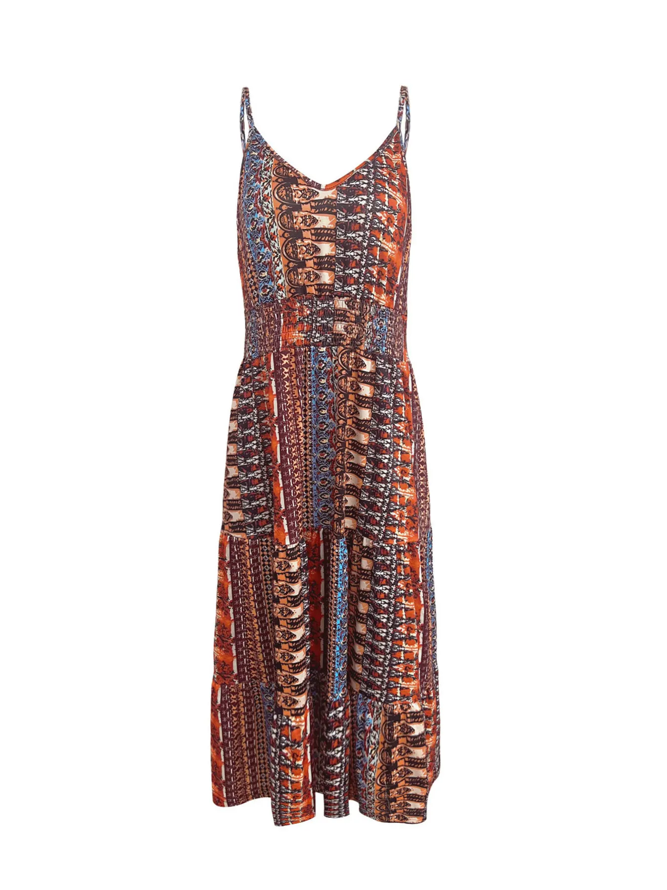 Printed V-Neck Cami Dress - Image 6