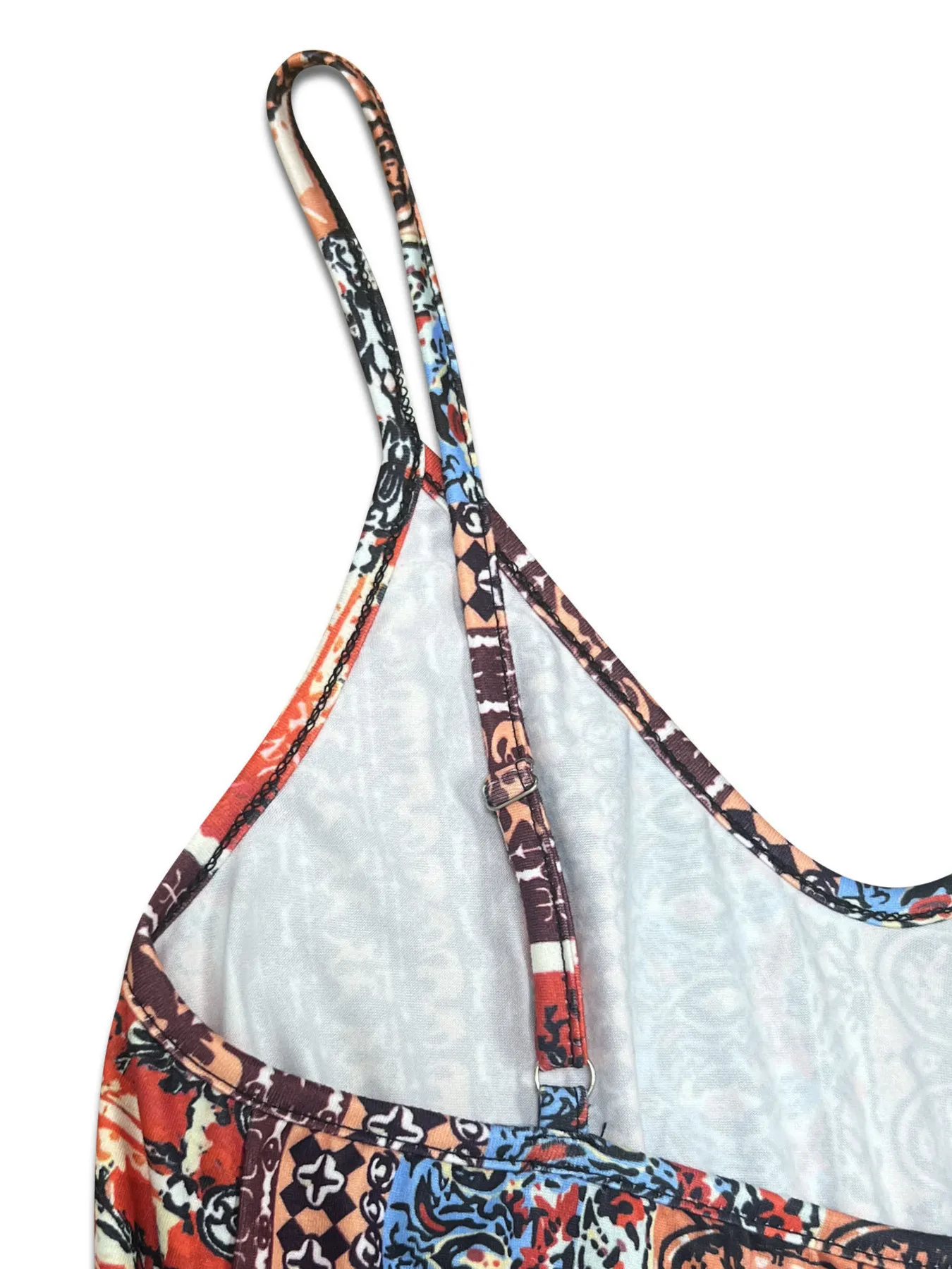Printed V-Neck Cami Dress - Image 7