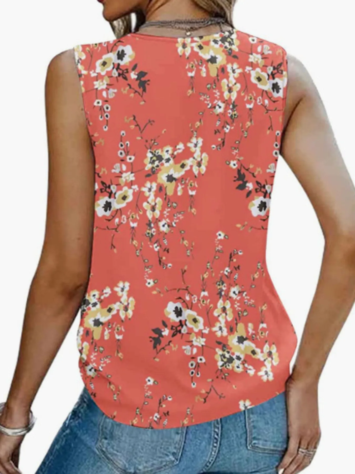 Printed V-Neck Tank - Image 14