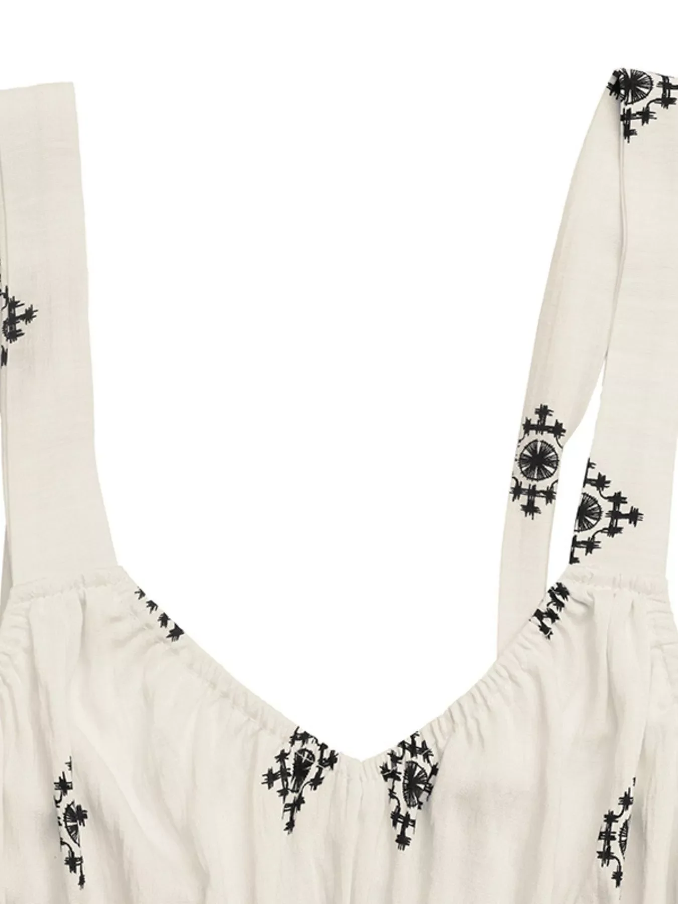 Printed Wide Strap Midi Dress - Image 7