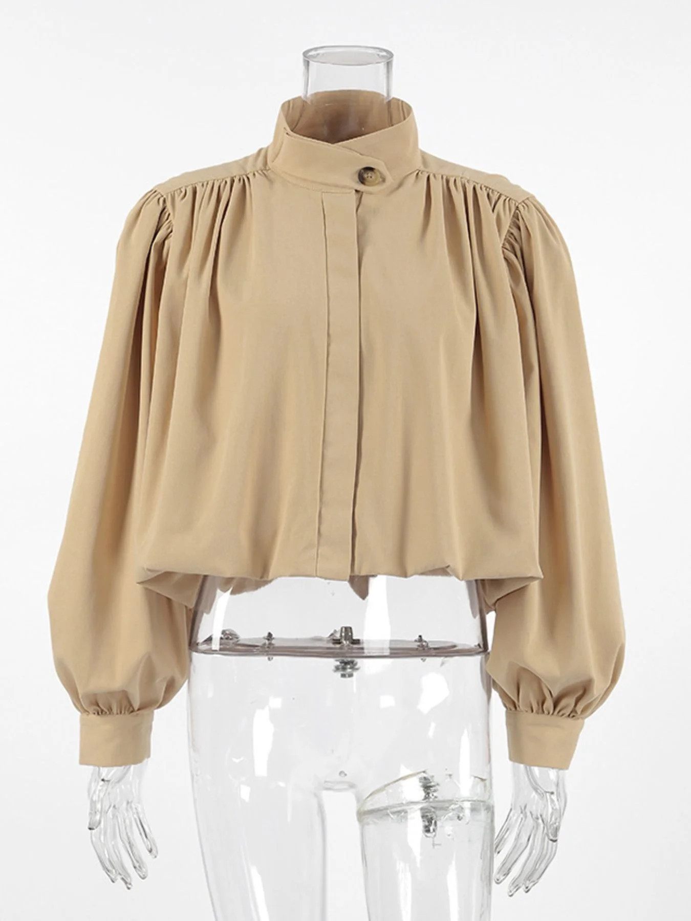 Puff Sleeve Button-Down Jacket - Image 4