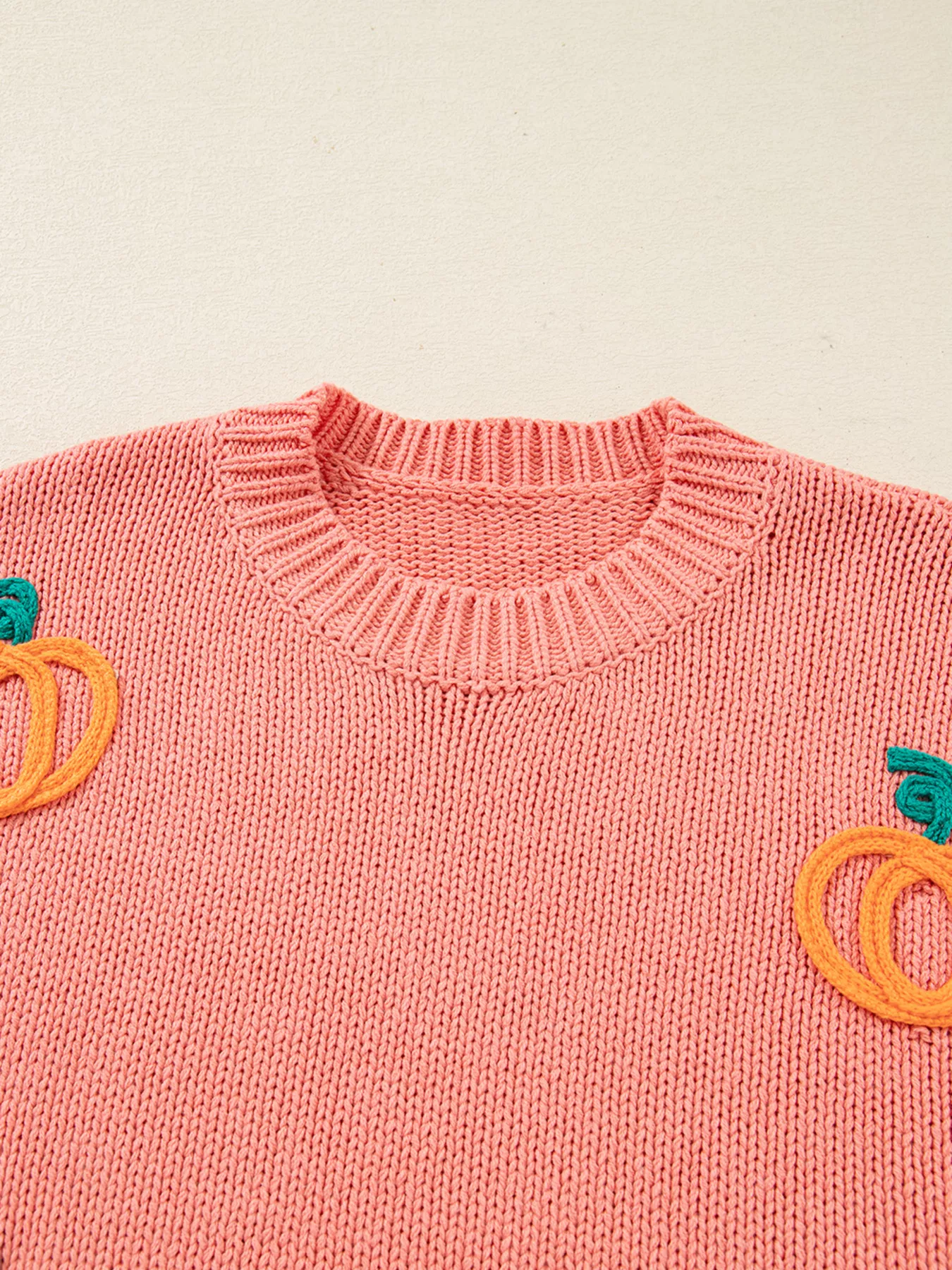 Pumpkin Embroidered Thanksgiving Holiday Sweater - Image 10