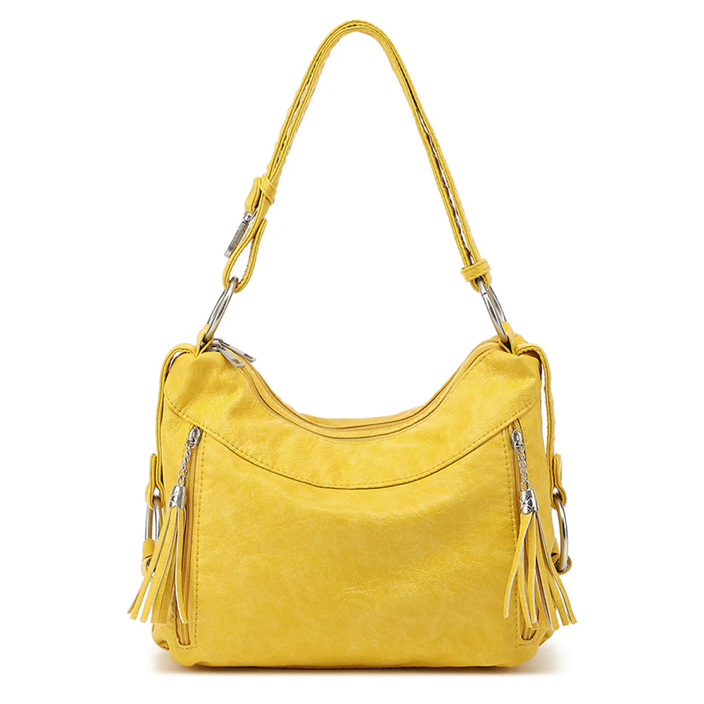Purses Hobo Bags For Women Washed Vegan Leather Shoulder Bag Ladies Crossbody Bag For Women