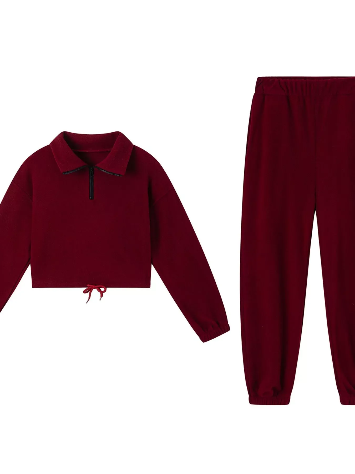 Quarter Zip Sweatshirt and Pants Set - Image 12