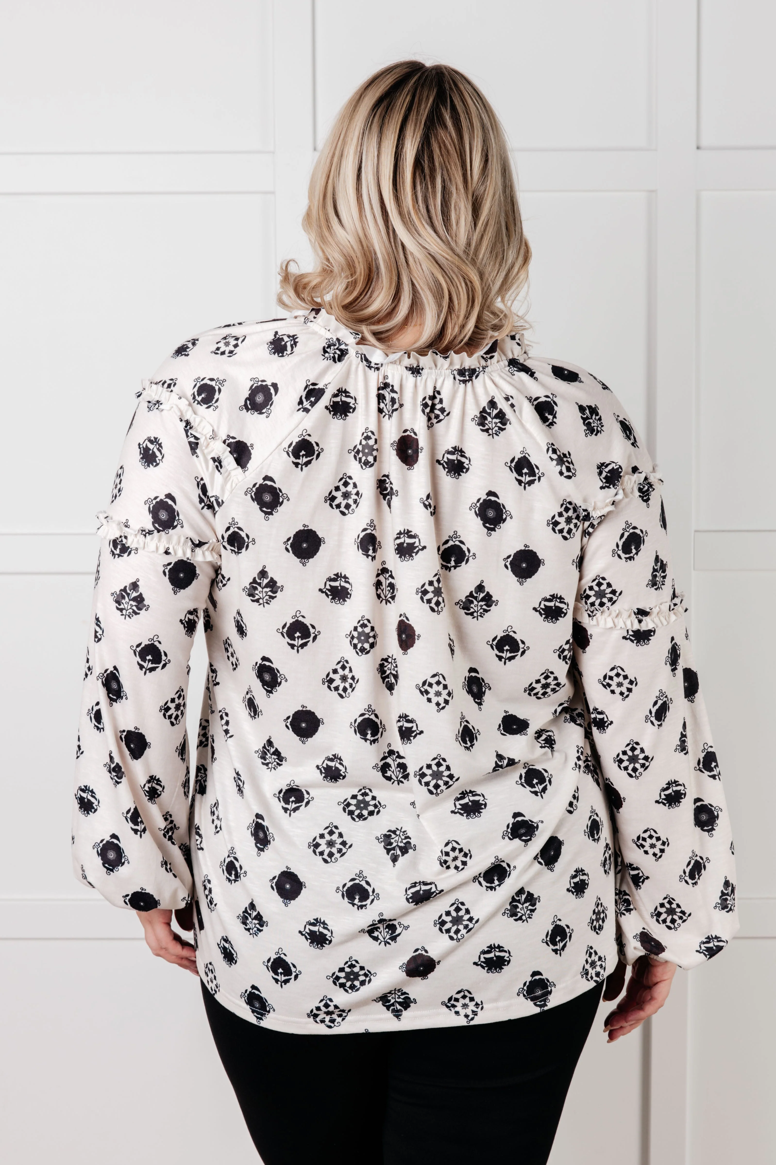 Quick Follow Up Floral Tile Blouse - Image 10