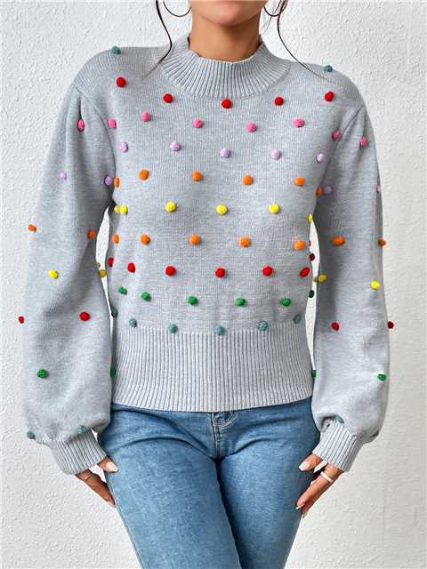 Rainbow Dots Turtleneck - Image 3