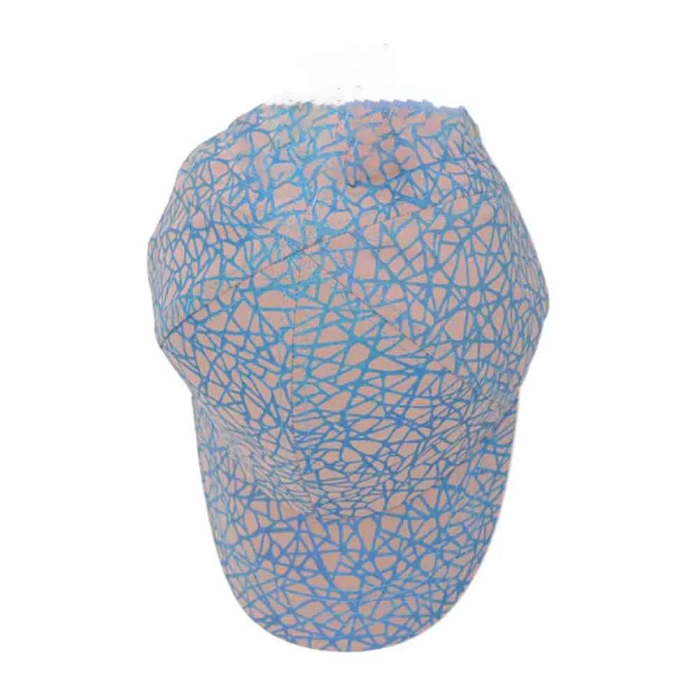 Reflective Geometric Print Athleisure C.C High Pony Ball Cap - Image 2
