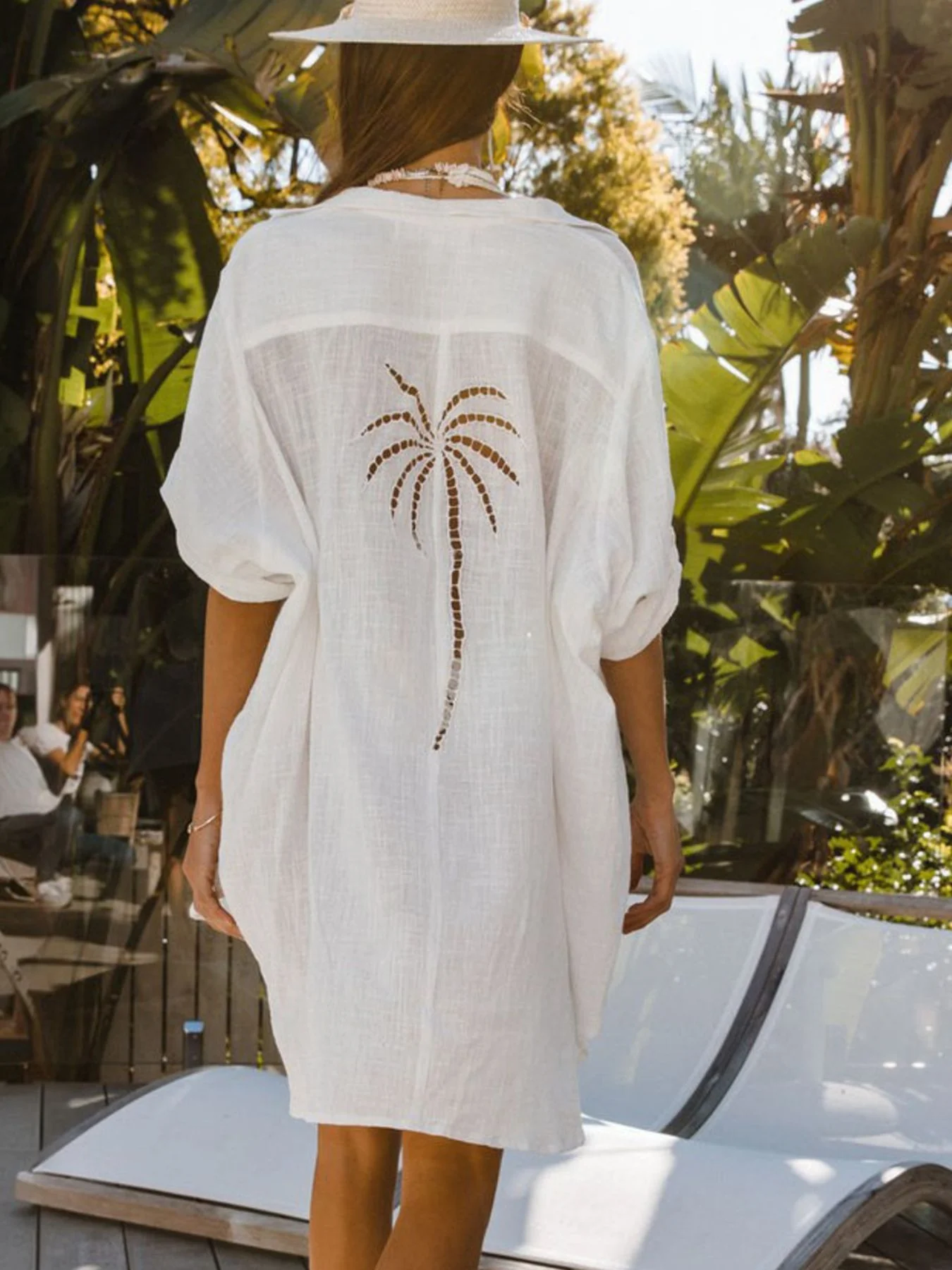 Relaxed Fit Button-Down Shirt Dress - Image 2