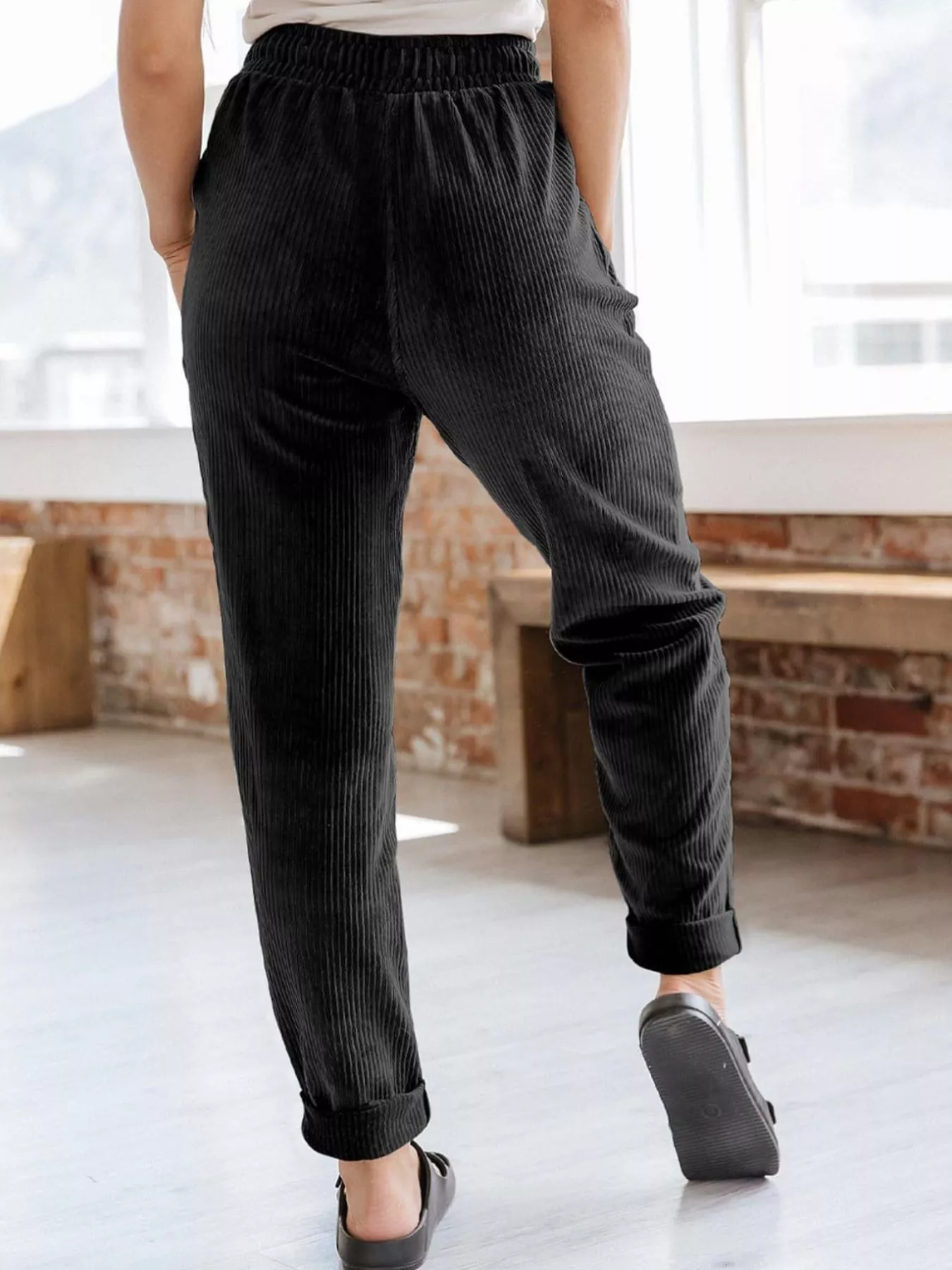 Relaxed Fit Corduroy Pants - Image 2