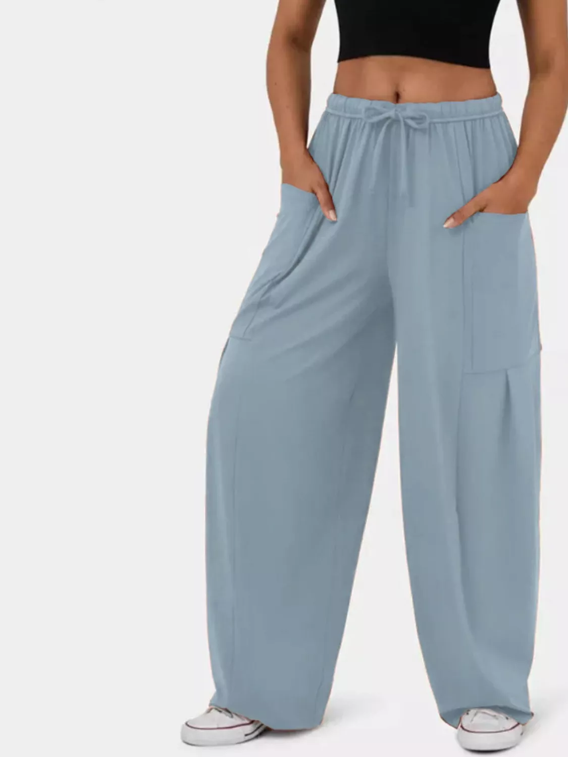 Relaxed Fit Drawstring Pants - Image 7