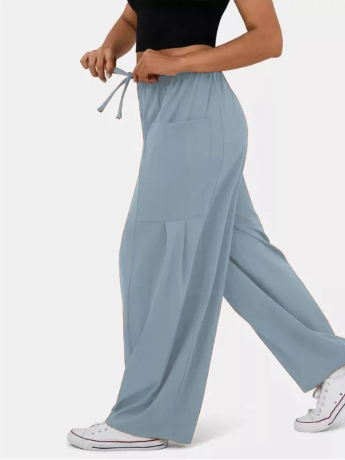 Relaxed Fit Drawstring Pants - Image 8