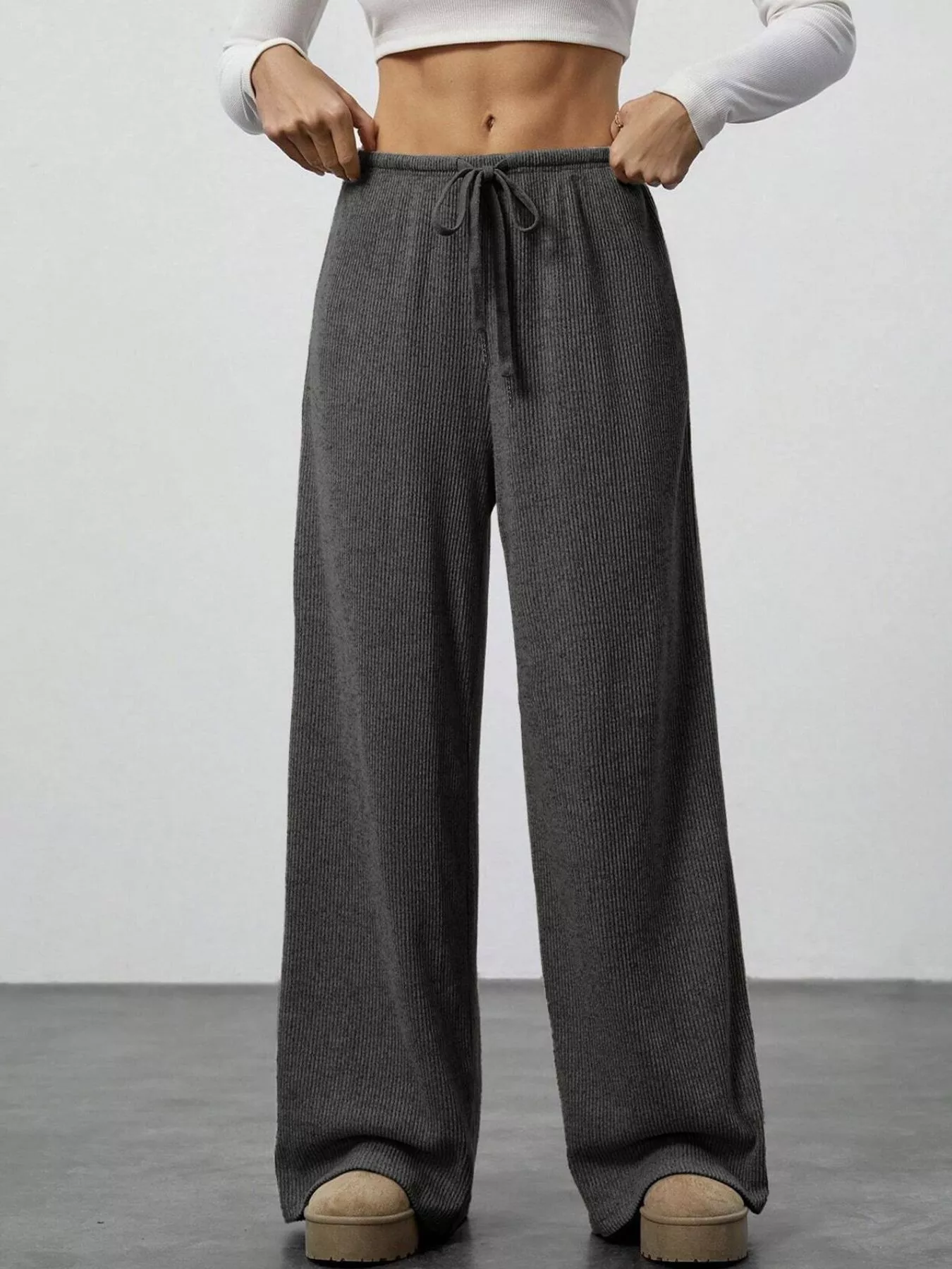 Relaxed Fit Drawstring Pants - Image 12