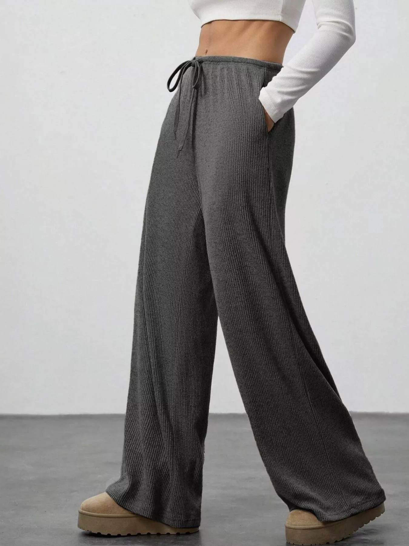 Relaxed Fit Drawstring Pants - Image 13