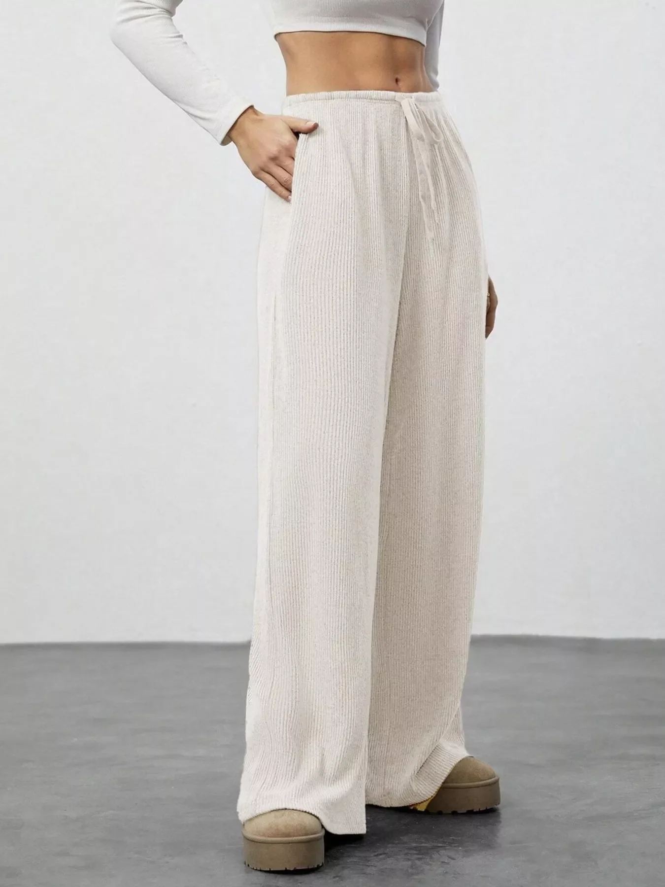 Relaxed Fit Drawstring Pants - Image 16