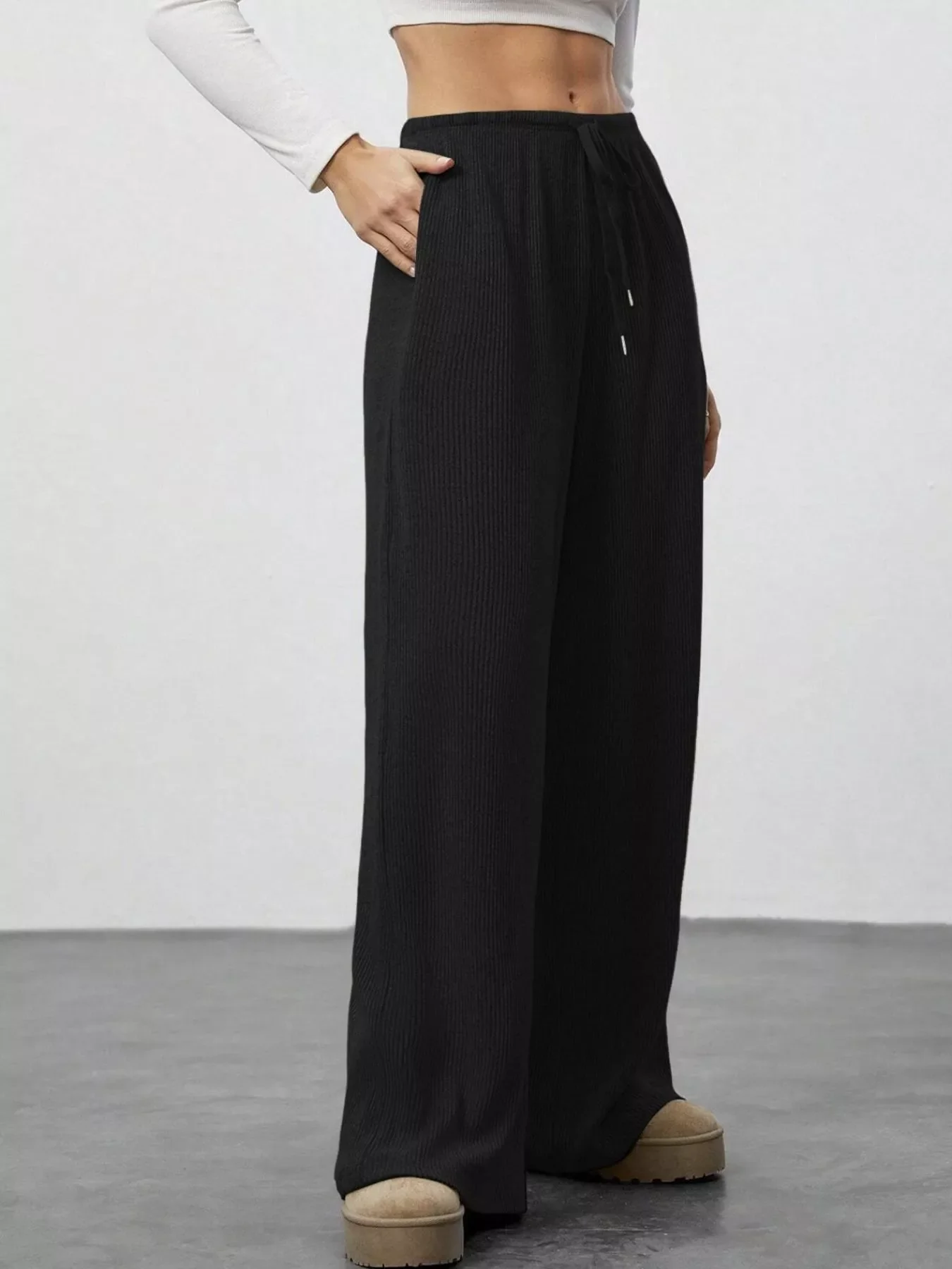 Relaxed Fit Drawstring Pants - Image 22